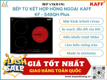 Bếp từ kết hợp hồng ngoại Kaff  KF - S48QH Plus Made in Germany